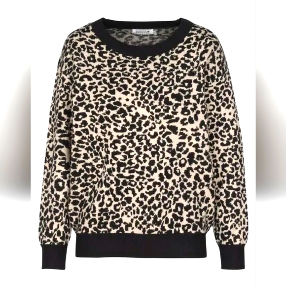 Molly Braken leopard print crew neck sweater size XS/S - Picture 1 of 15